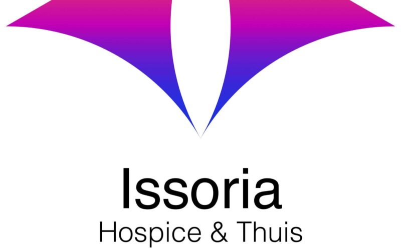 Logo van Issoria met daarin verwerkt de woorden Hospice & thuis